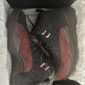 Jordan Black and Burgundy Sneakers